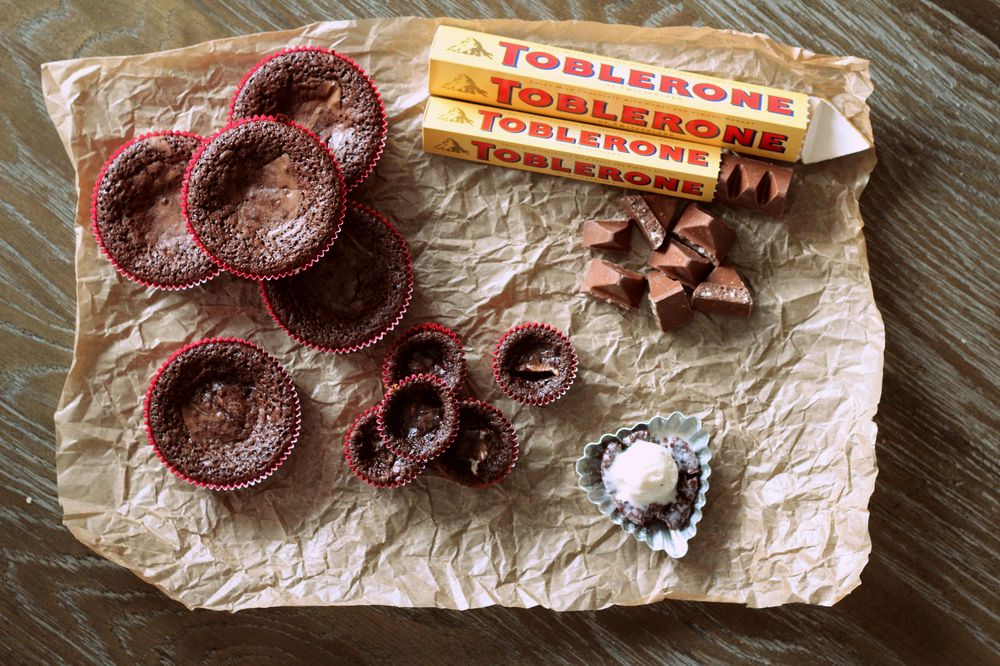 Minikladdkaka med Toblerone
