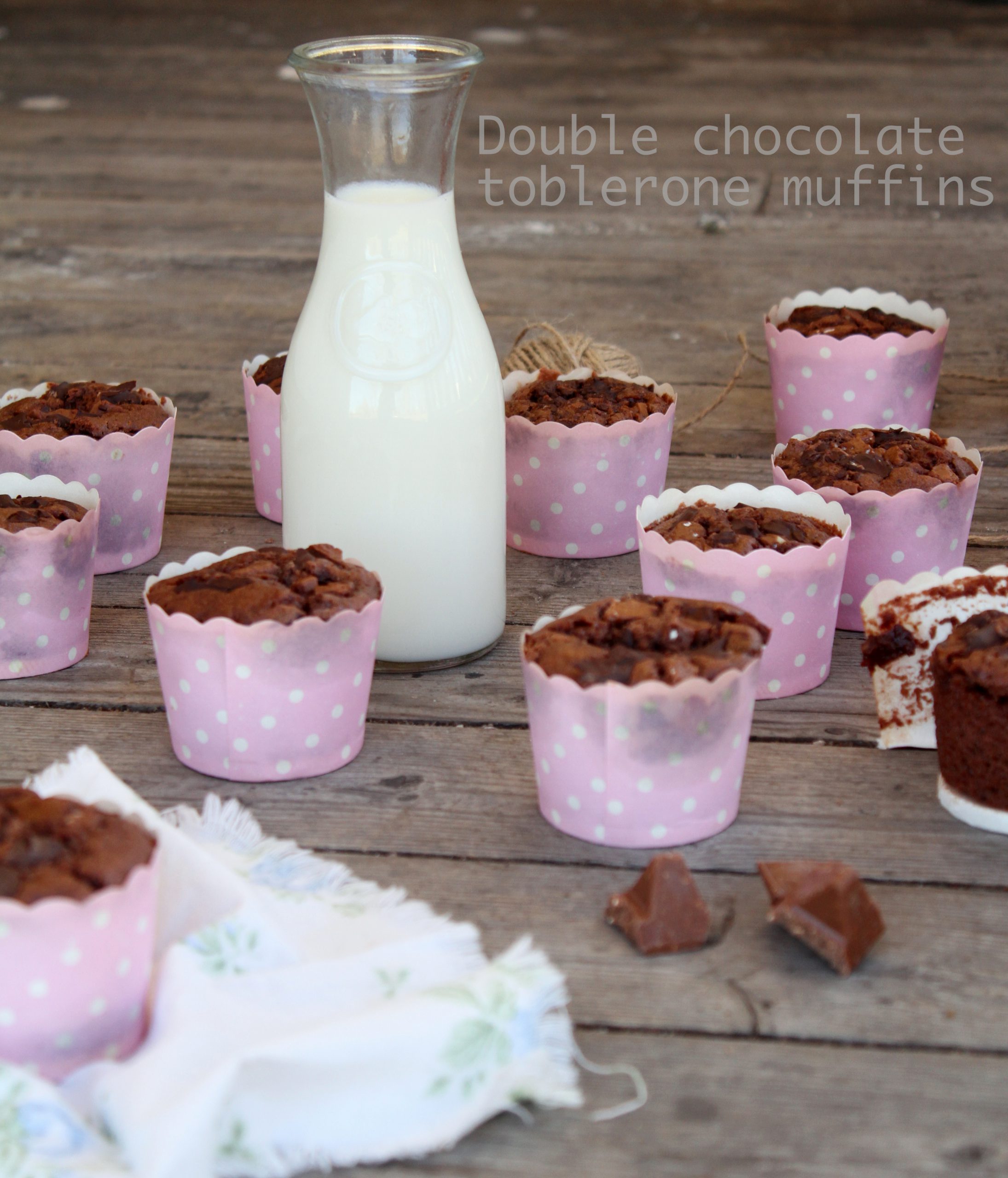 Double chocolate toblerone Muffins