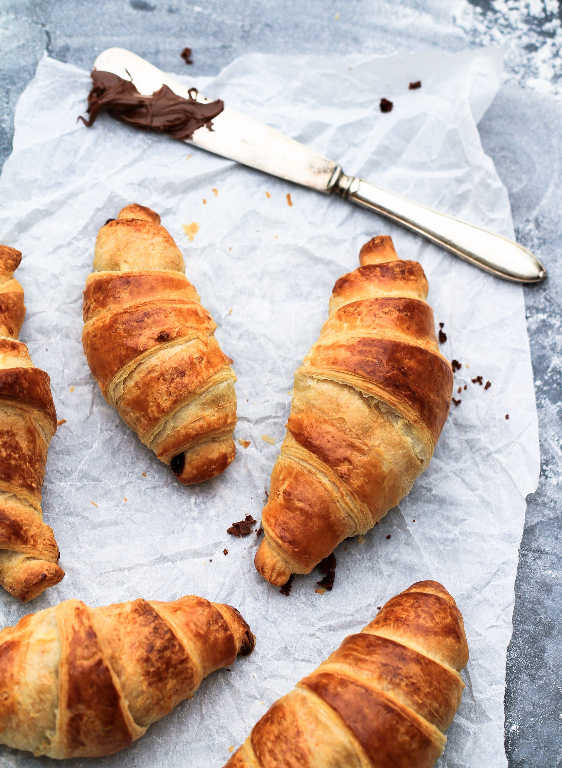 croissanter med nutella