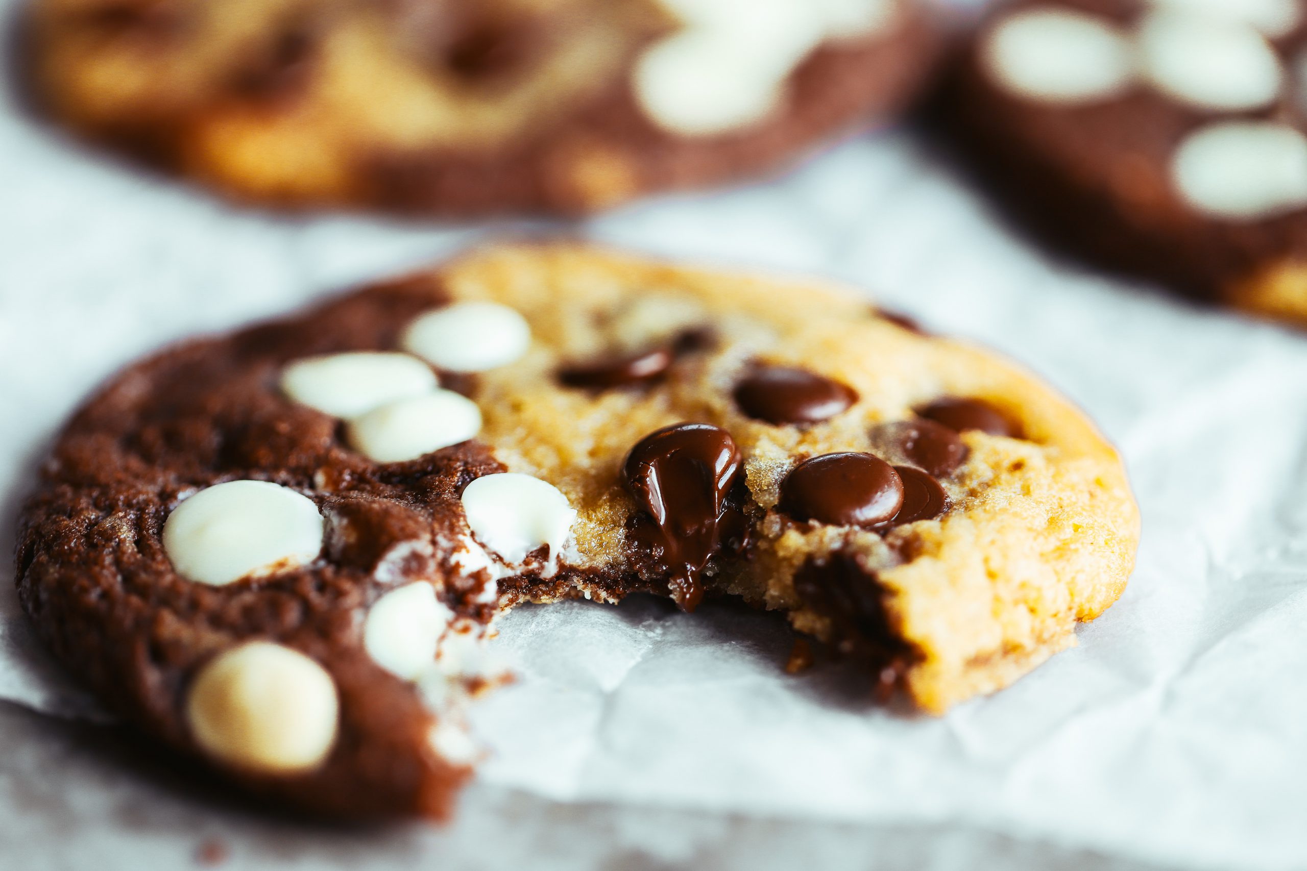 Double chocolate chip cookies