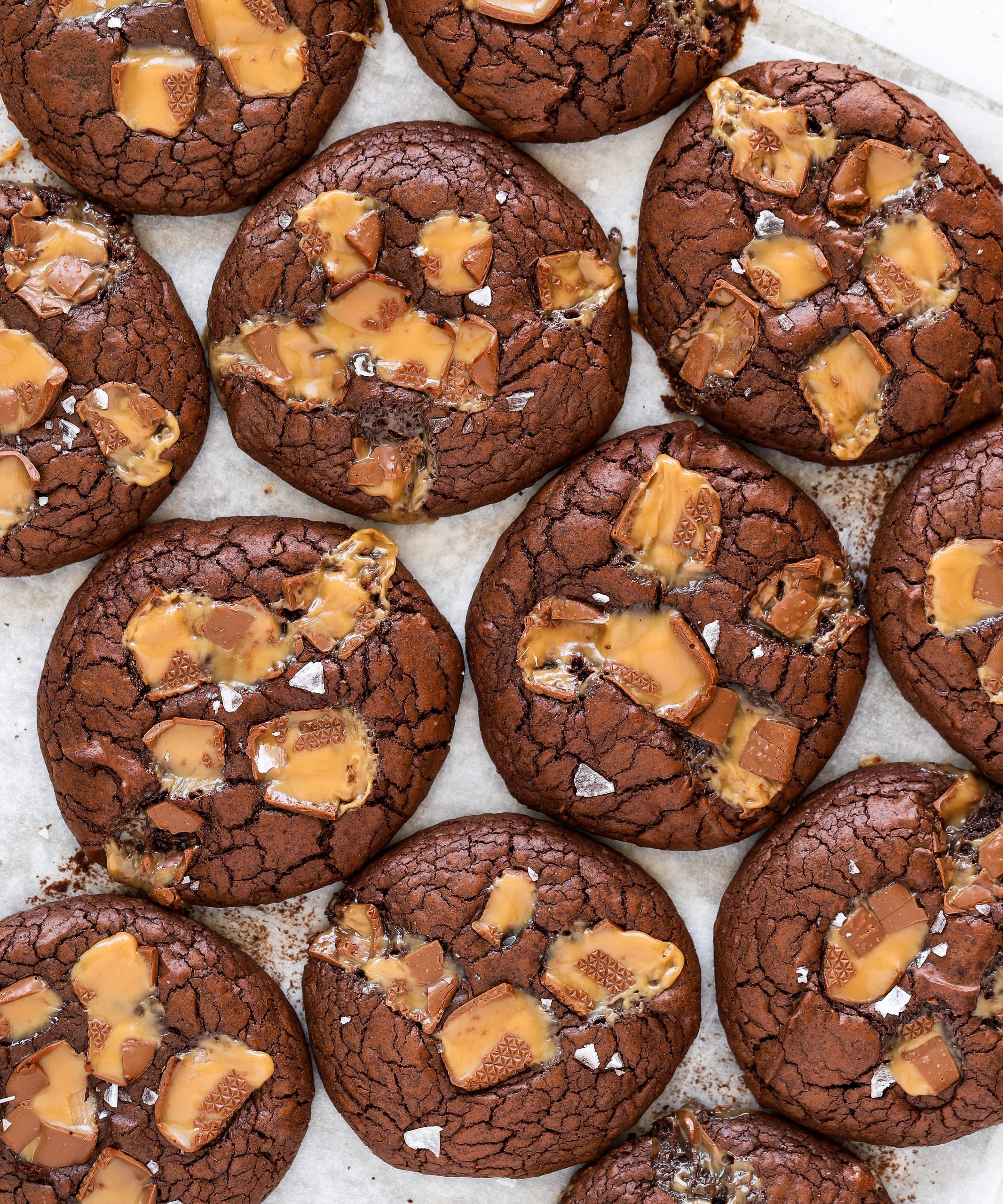 Brownie cookies med dumle